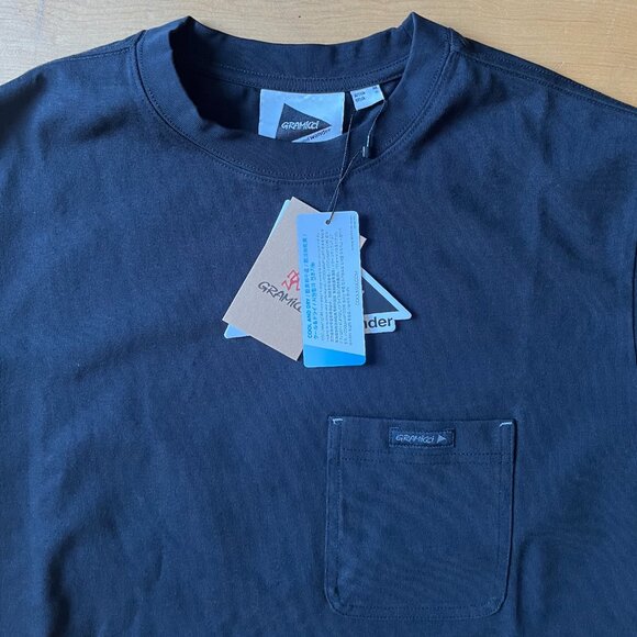 Gramicci x and wander Backprint T-Shirt - Unisex | Small | Black - Picture 5 of 5